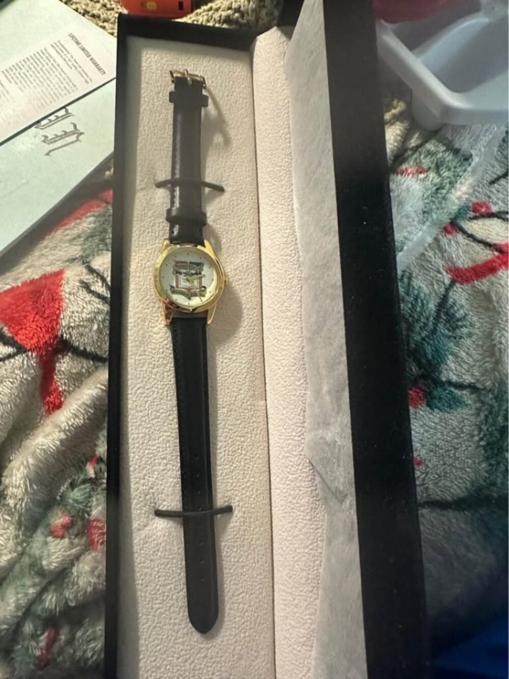 University of Southern Indiana Gold Tone Watch